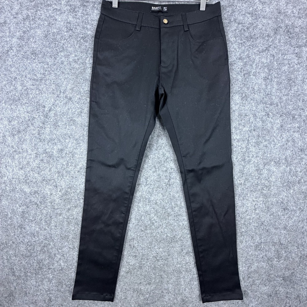 Baubax Trouser Leggings Womens 8 / 30 Black Stain Water Resistant Wool Blend